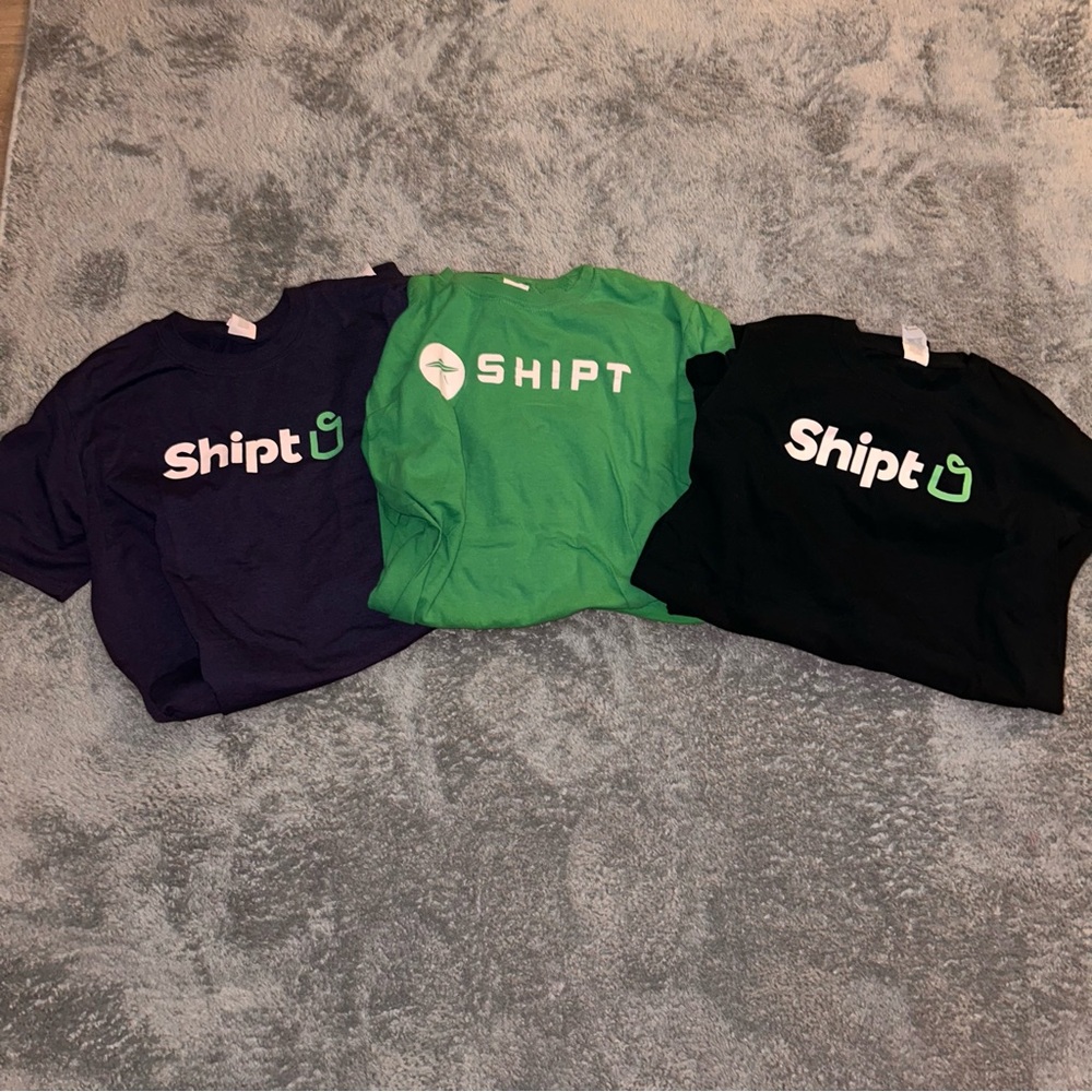 Set of 6 SHIPT delivery tee bundle